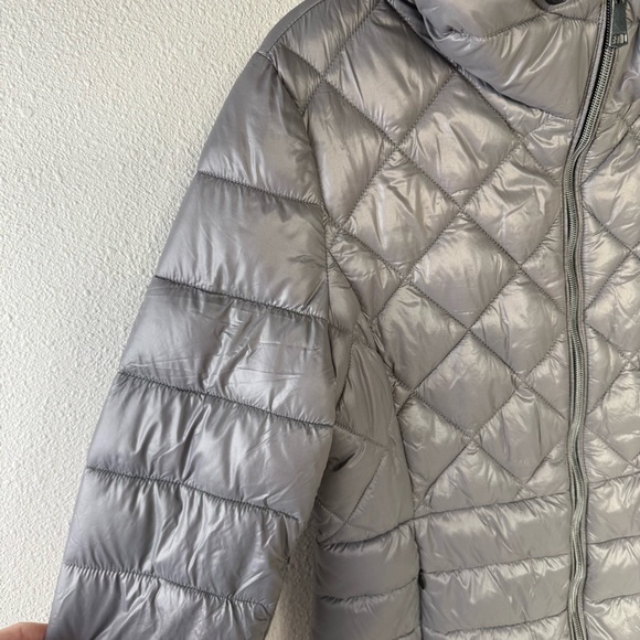 NWOT Noize Kerri Waterproof Wind Resistant Lightweight Puffer Jacket Grey Women - Picture 7 of 16